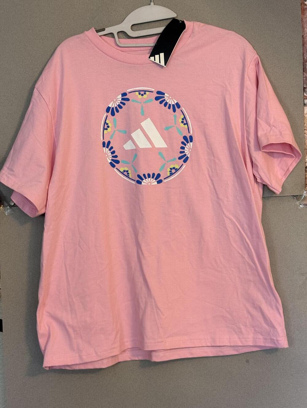 adidas Pink Graphic Logo T-Shirt with Tags - Picture 2 of 15